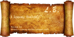 Lippay Baldó névjegykártya